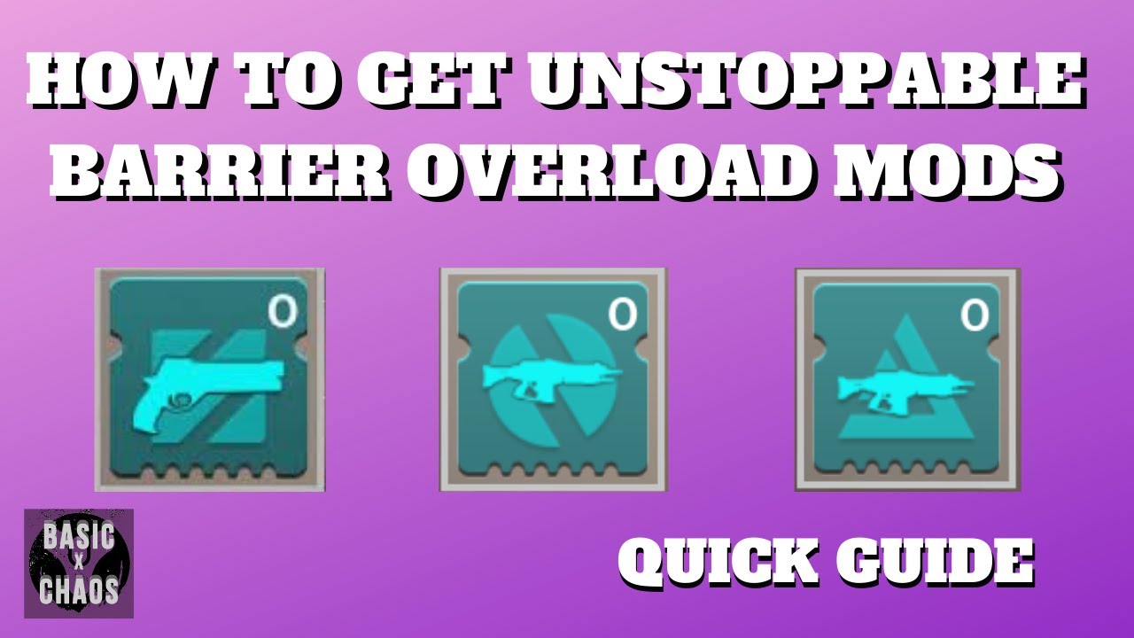 How to get Overload rounds Unstoppable rounds and Anti  