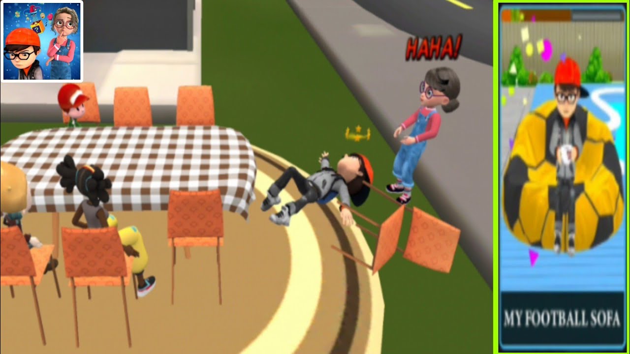 Nick and Tani Prank House - Level 7: Nick Vs Tani - My Football Sofa