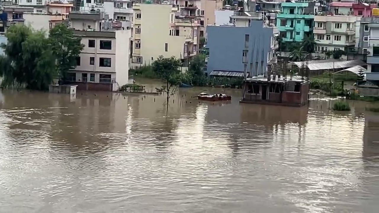 Nakhu, Chobar , Medicity area Bagmati flooding