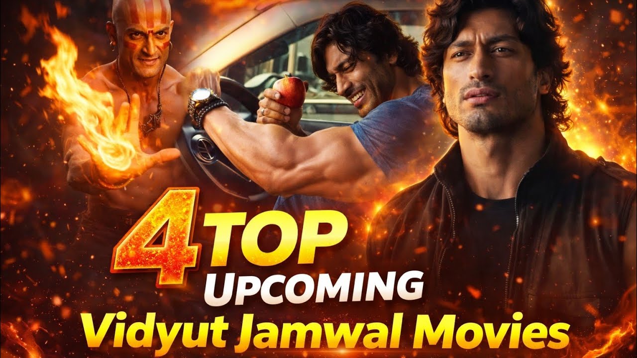 Top 4 Upcoming Vidyut Jamval Movie's | Hollywood | Bollywood | Vidyut | Tiger | Akshay Kumar 🔥 
