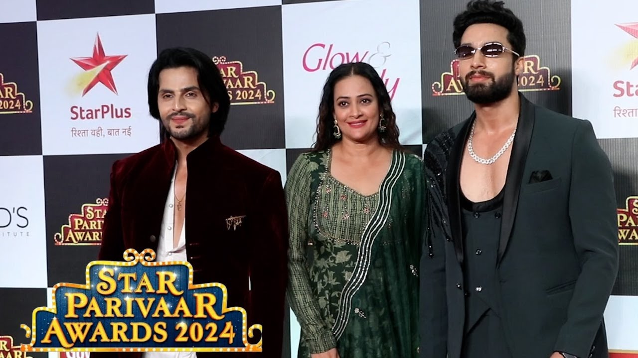 Jhanak Aditya and Rudra at Star Parivaar Awards 2024 Red Carpet