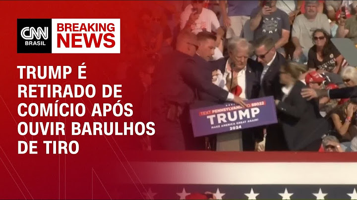 Trump é retirado de comício após disparos de arma de fogo