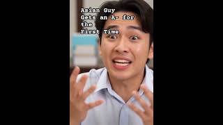 Asian Dude gets an A- for the first Time  Ever #monkeyseemonkeydo #bigmoose
