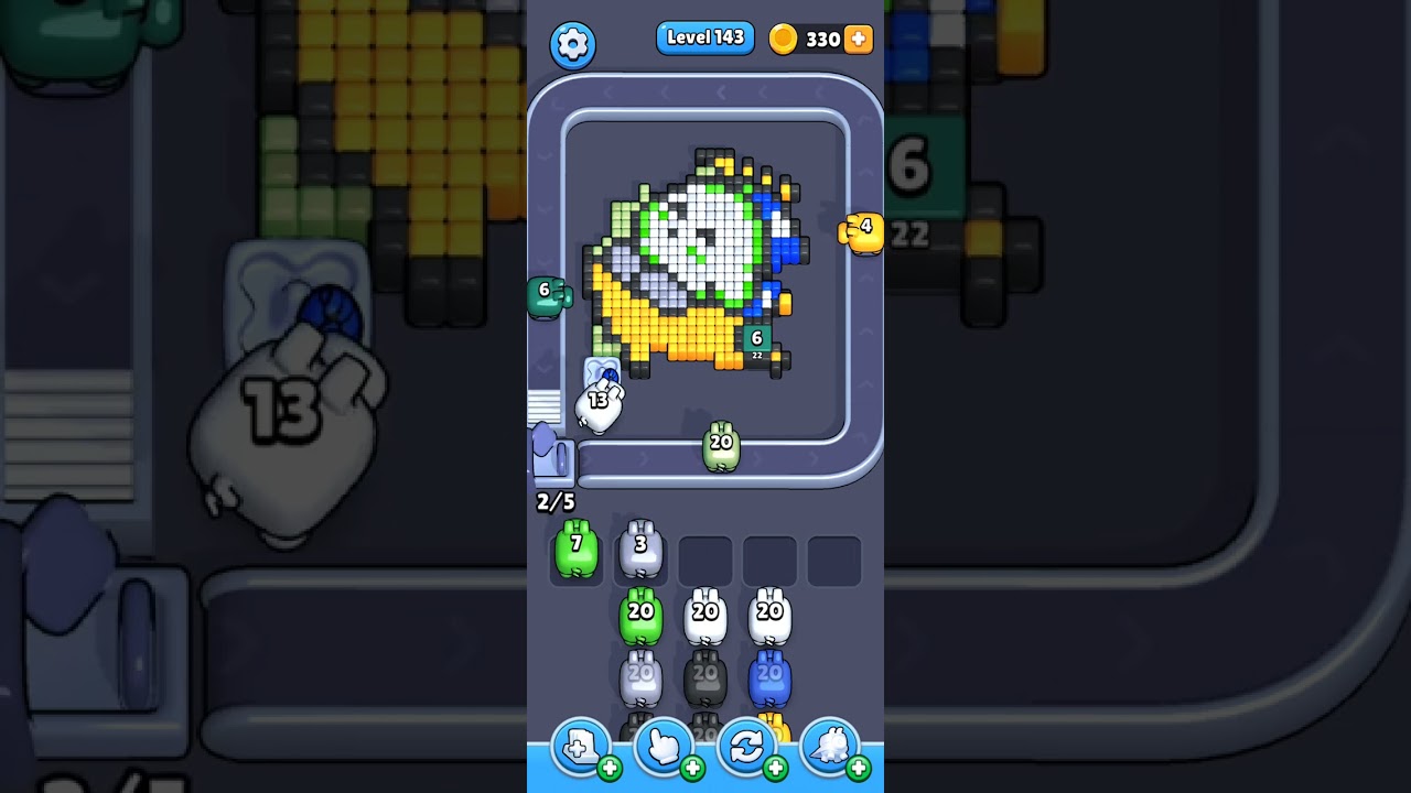 Pixel flow level 143