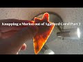 Flint Knapping a Marion Style Spearpoint Out Of Agatized Coral- Part 2