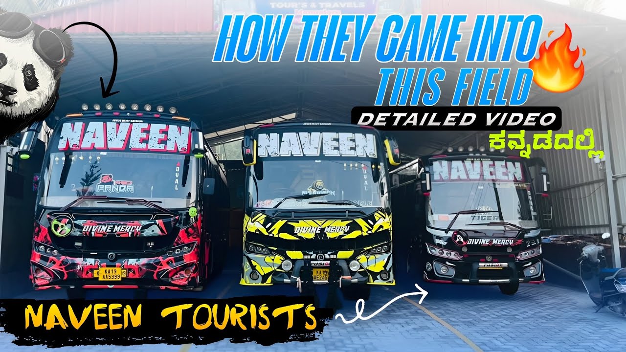 ಬಸ್ field ಹೇಗೆ ಬಂದರು?🤔Family Business 😍NAVEEN TOURIST Mangalore