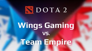 Wings vs Team Empire Tiebreaker - WCA 2015 Finals - @DotACapitalist @heen1337