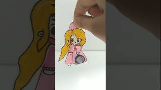 Rapunzel🎨🥳 hanging paper doll 💜 #craft #diy #trend #yt #tutorial #paperdoll #trendingdoll