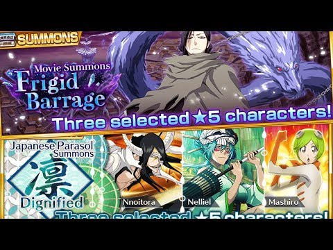 Bleach Brave Souls: 3% Nelliel e Kusaka Summons e Recados - Omega Play 