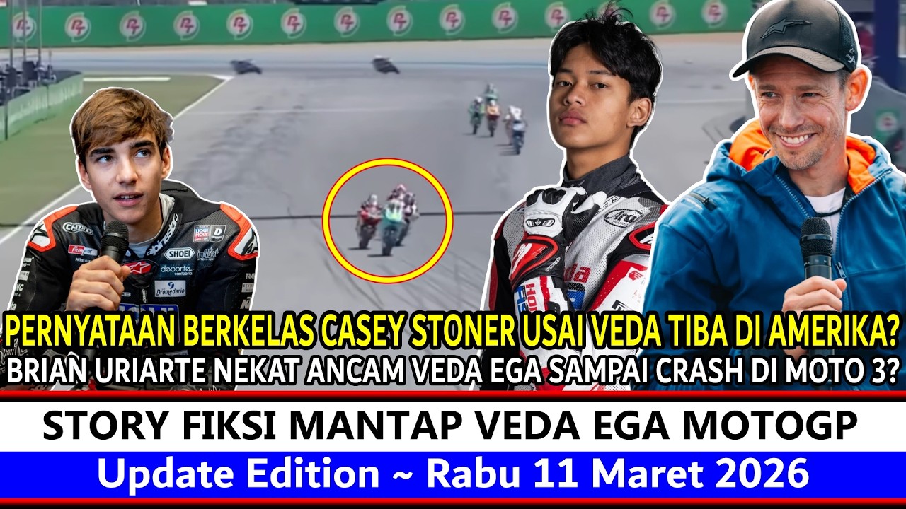 Moto 3 GP Amerika Memanas ‼️ Reaksi Stoner Usai Veda Ega Tiba di Texas~Uriarte Ancam Begini, Really❓