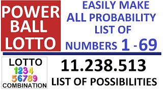 lottoformula.com - USA Powerball Lotto Draw all combinations
