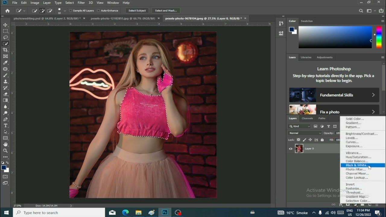 How to change dress Color in Photo Editings photoediting