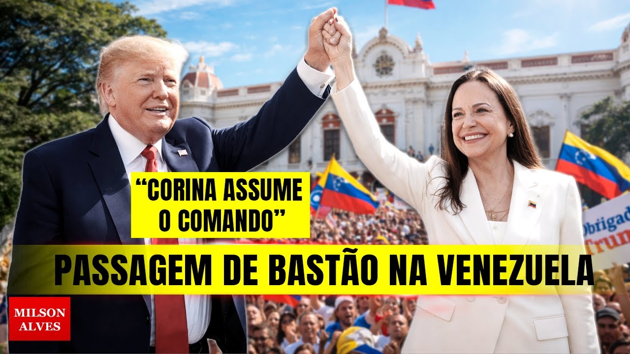 TRANSIÇÃO da Venezuela COMEÇOU; Corina e Trump assumem protagonismo