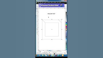 How to create Hollow text effect  in coral draw #shorts #coral draw