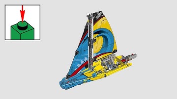 LEGO Technic 42074, Racing Yacht - building instructions