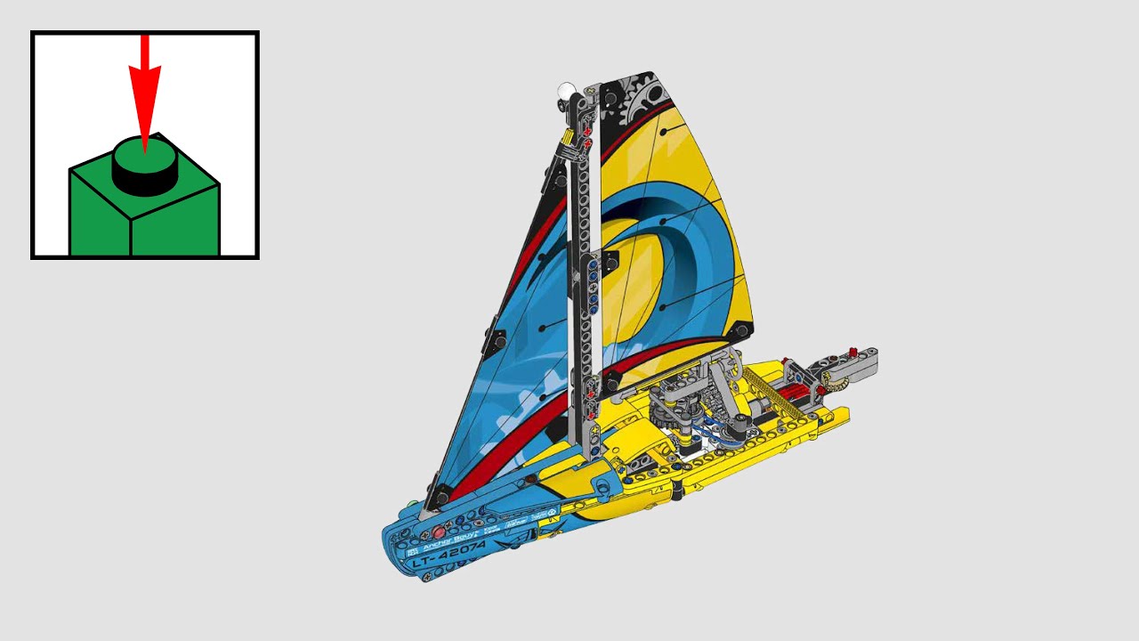 LEGO Technic 42074, Гоночная яхта - инструкции по сборке
