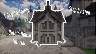 🖤 Minecraft Gothic House Tutorial | Dark Medieval Survival Base Build 🏰