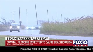 Coastal flooding expected to cause beach erosion