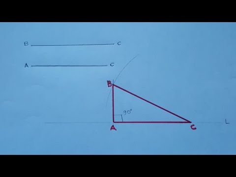Video: Cómo Dibujar Un Triángulo Rectángulo A Lo Largo De Un ángulo Agudo Y Una Hipotenusa