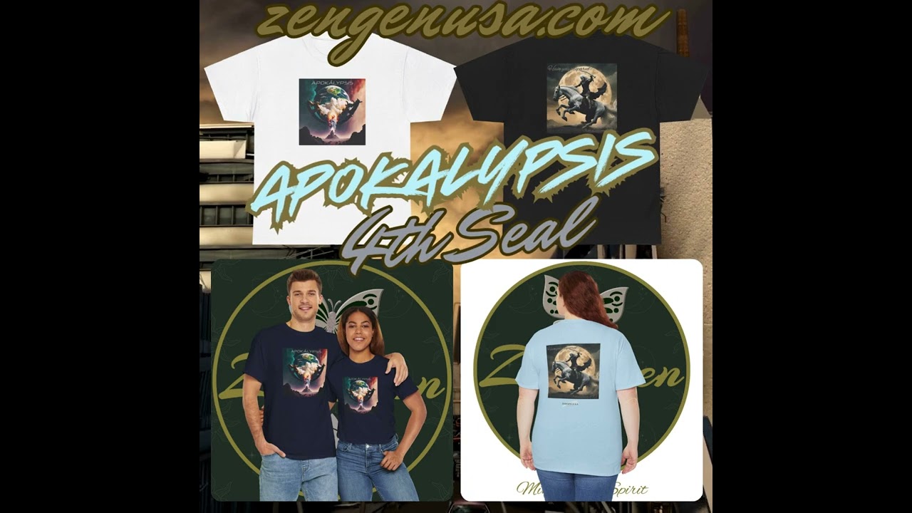 Apocalypse 4th Seal T-Shirt - Biblical Fashion Collection | ZenGen USA Mind-Body-Spirit