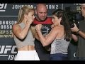 UFC 191: Paige VanZant vs. Alex Chambers Staredown