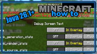 How to Edit the F3 Debug Screen in Java Edition (26.1+) | Easy Minecraft Tutorial