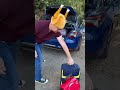 Loading luggage in the Toyota Camry