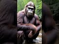 Female Sasquatch Washing Berries! #cryptids #shortvideos #shortsyoutube #shorts #sasquatch #bigfoot
