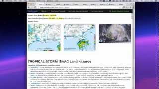 Aug 26 - Isaac path getting dangerously close to a direct New Orleans landfall, spaghetti models