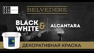 BLACK & WHITE | Alcantara. Декоративная краска абсолютно нового уровня!