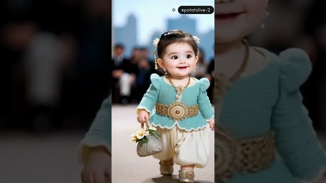 cutest baby girl walking