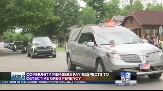 Slain Terre Haute police detective escorted to funeral home