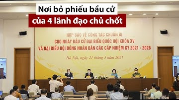 Nơi bỏ phiếu bầu cử của bốn lãnh đạo chủ chốt - PLO
