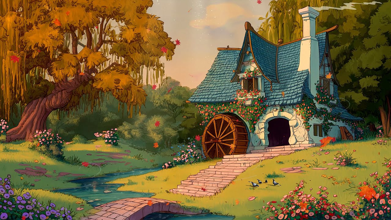 Soft Disney Oldies🎧Magical Disney Cottage on Autumn Morning✨Cozy Fairytale Music for Sleep & Focus