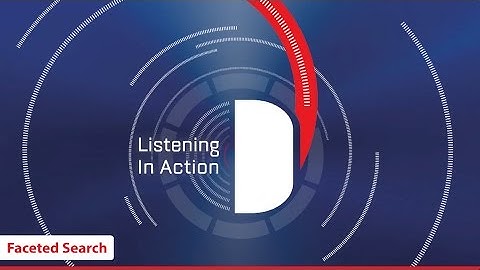 Faceted Search (Listening In Action)