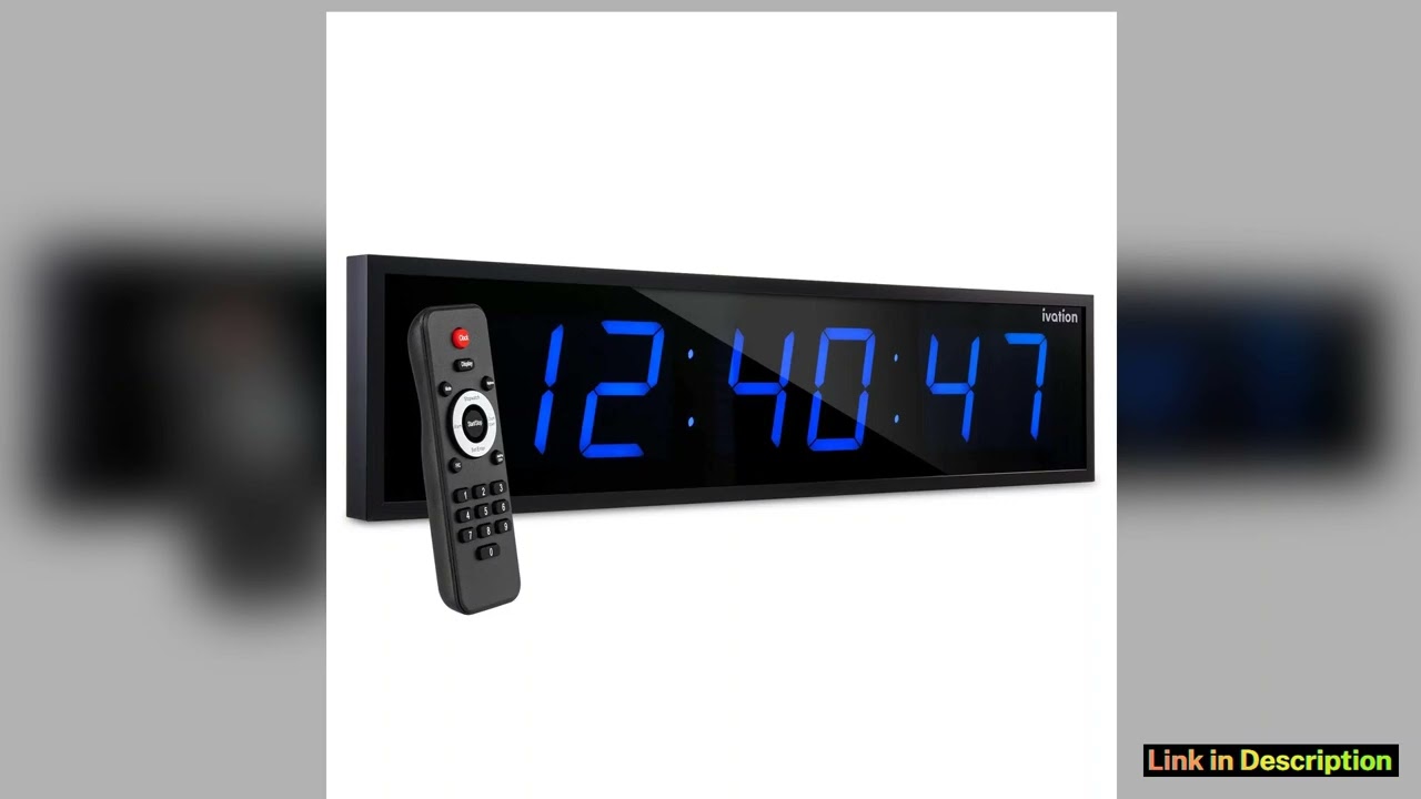Ivation Large Digital Clock 36 Led Wall Clock with Stopwatch Alarms Timer Temp Remote Latest Releas