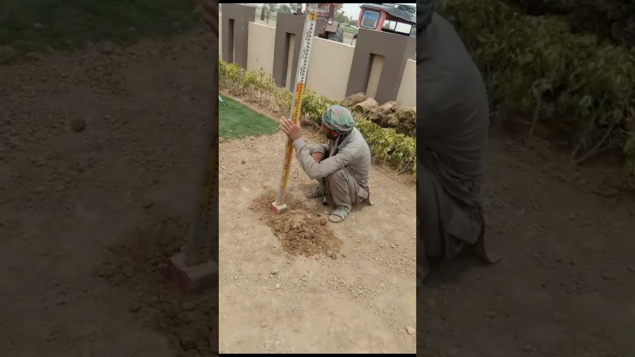 Preparing Ground Bed with Level Machine for Grass Laying at Ajwa Residencia Renala Khurd okara.