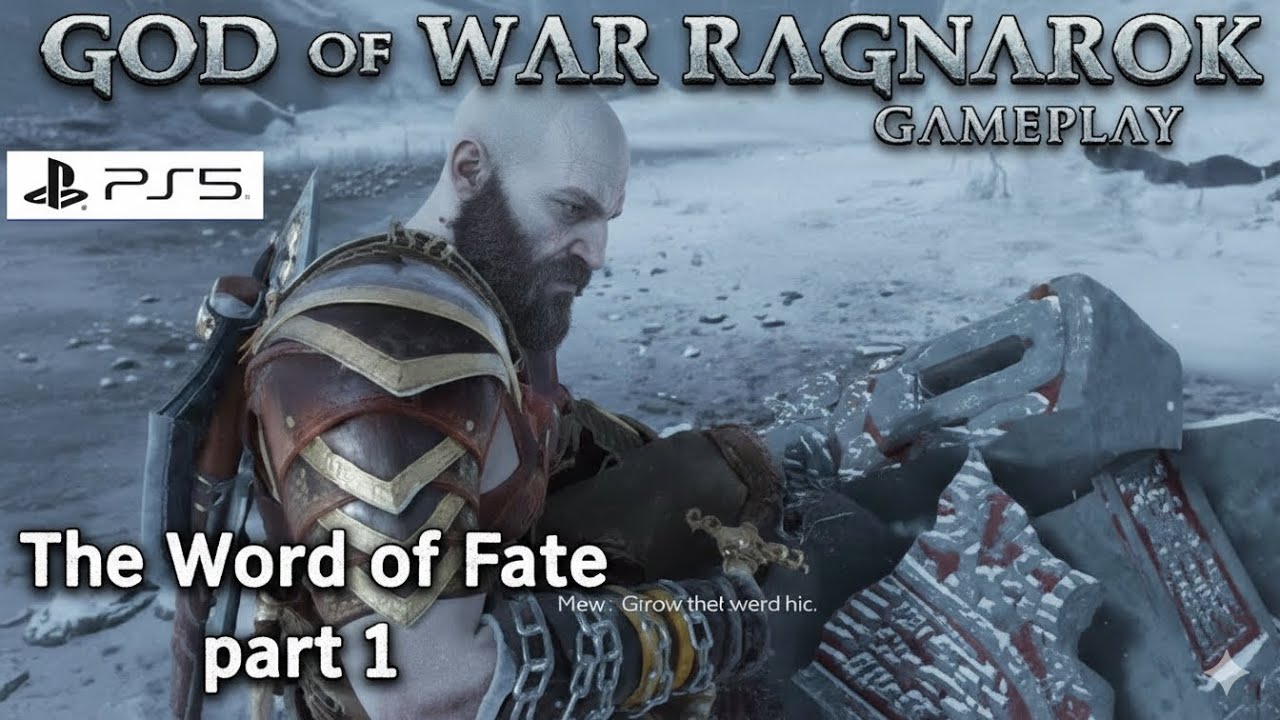 God of War Ragnarök |CAN KRATOS CHANGE HIS DESTINY? Gameplay PS5 |Chapter: The Word of Fate | Part 1