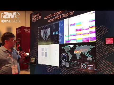 DSE 2018: Sharp Demos PN-V701 Display in Video Wall Format With Partner Userful