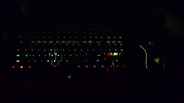 Razer Blackwidow X TE Chroma Audio Visualizer Test