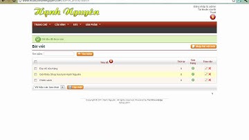 Video hướng dẫn quản trị admin webSOHO