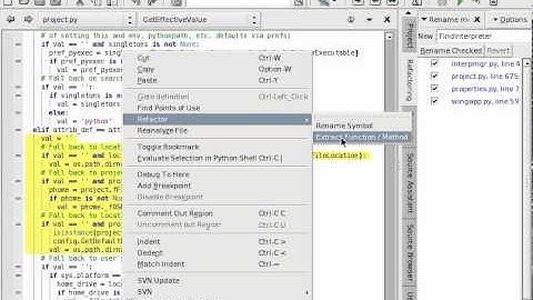 Refactoring Python with Wing IDE