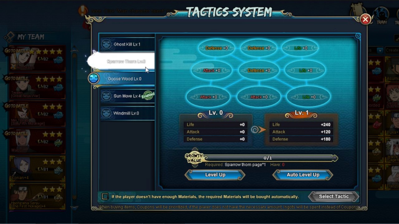 Tactics System Brief Overview