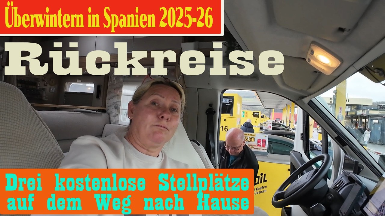 🫣Aus vorbei, ab nach Hause👍 Wir zeigen euch drei kostenlose Stellplätze auf dem Weg nach Deutschland