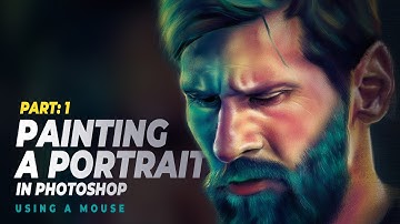 Portrait Painting in Photoshop Using a Mouse | Part : 1