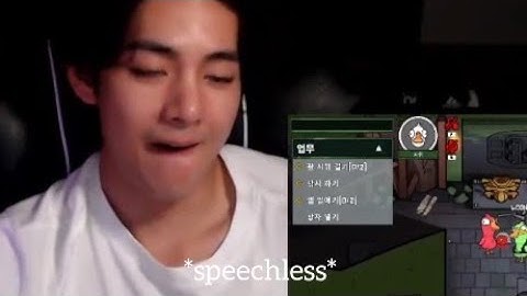 Taehyung was done with this army while playing Among Us 🤡