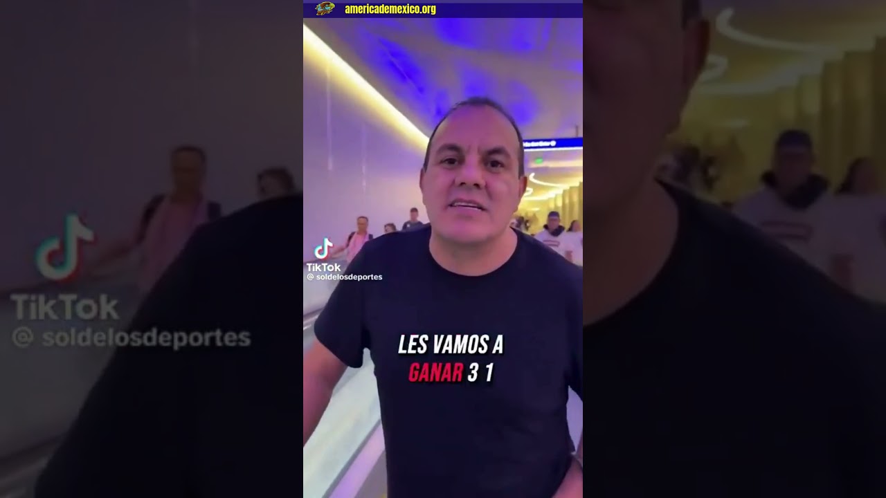 Les vamos a ganar 3-1: Cuahtémoc Blanco #americanista #aguilasdelamerica #futbol #clubamerica