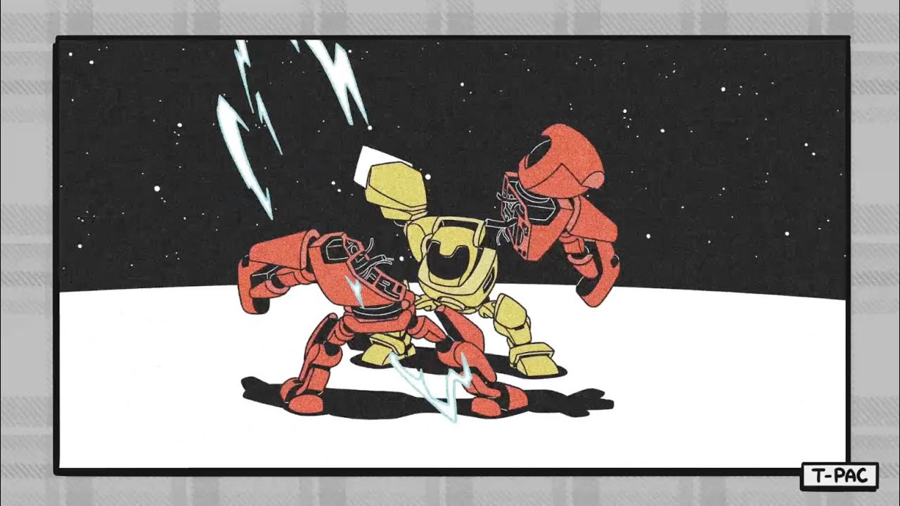 Mech Battle Sequence - 2D Animation