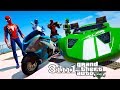 Desafio com MOTOS e Hot Wheels na Rampa com Homem Aranha e Heróis! - GTA V - GetMods Games