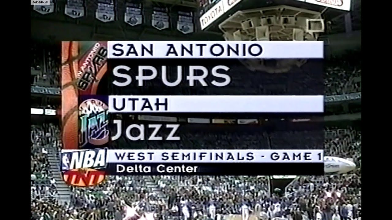 Spurs @ Jazz 1998 WCSF Game 1 (NBA On TNT)